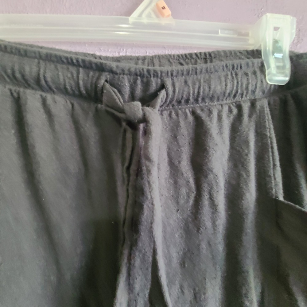 Aerie Jogger Pants Women XXL Gray Textured Harem Boho Crinkle High Rise Pockets - Picture 3 of 6